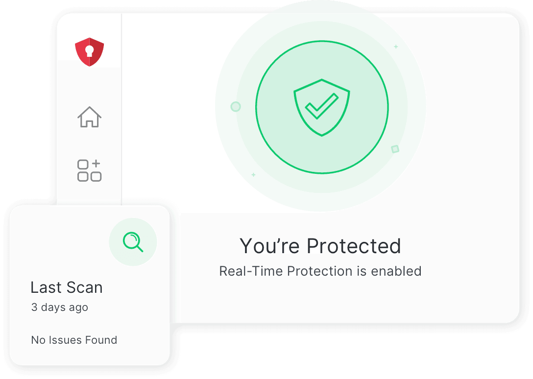Bild zeigt ein Beispiel für die TotalAV&trade; App-Oberfläche